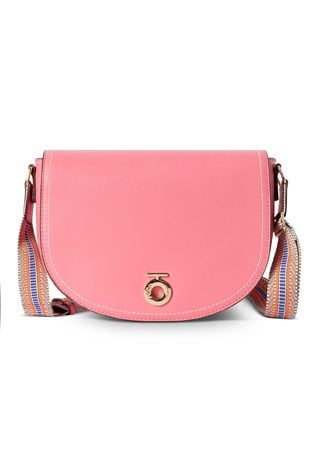 Zaokrąglona listonoszka NOBO z ozdobną taśmą