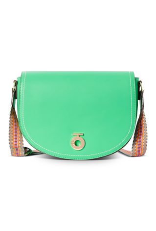 Zaokrąglona listonoszka NOBO z ozdobną taśmą