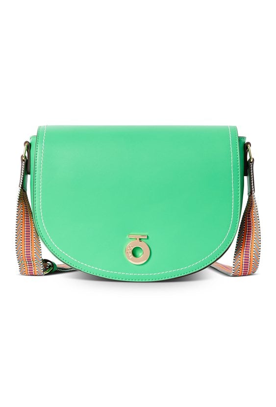 Zaokrąglona listonoszka NOBO z ozdobną taśmą