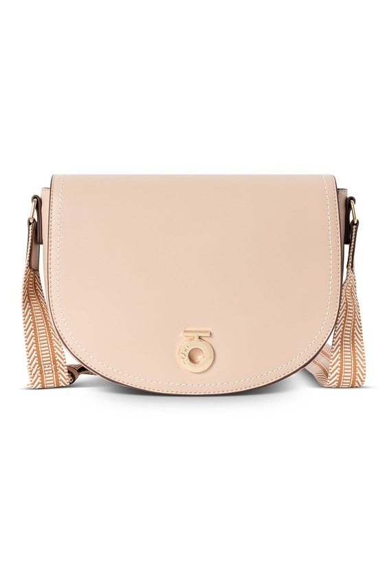 Zaokrąglona listonoszka NOBO z ozdobną taśmą