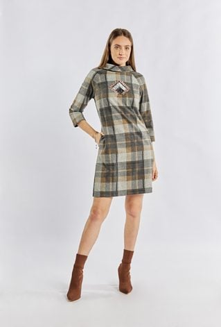 Sukienka damska w kratę
