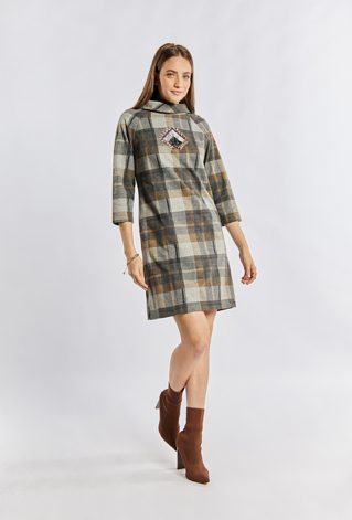 Sukienka damska w kratę