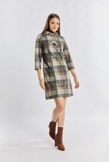 Sukienka damska w kratę