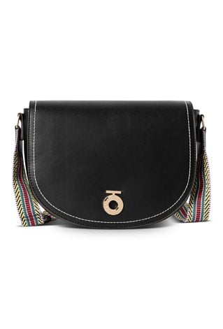 Zaokrąglona listonoszka NOBO z ozdobną taśmą