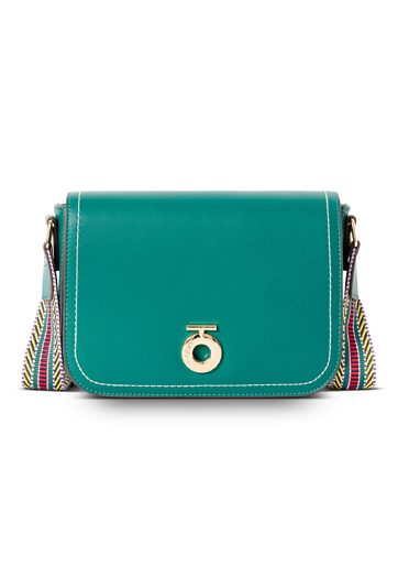 Prostokątna listonoszka Nobo z ozdobną taśmą