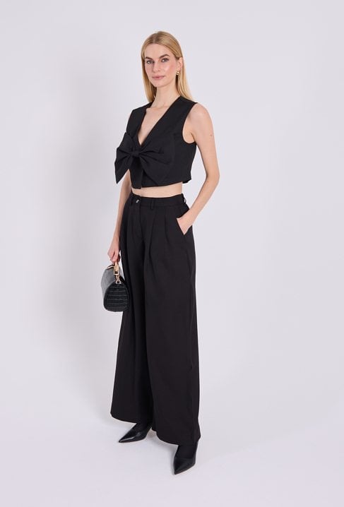 Elegancka kamizelka z kokardą