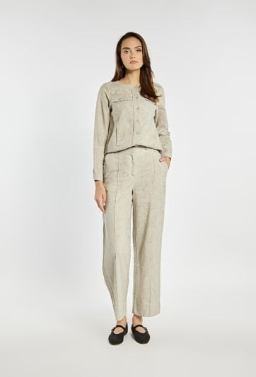 Lniane spodnie damskie