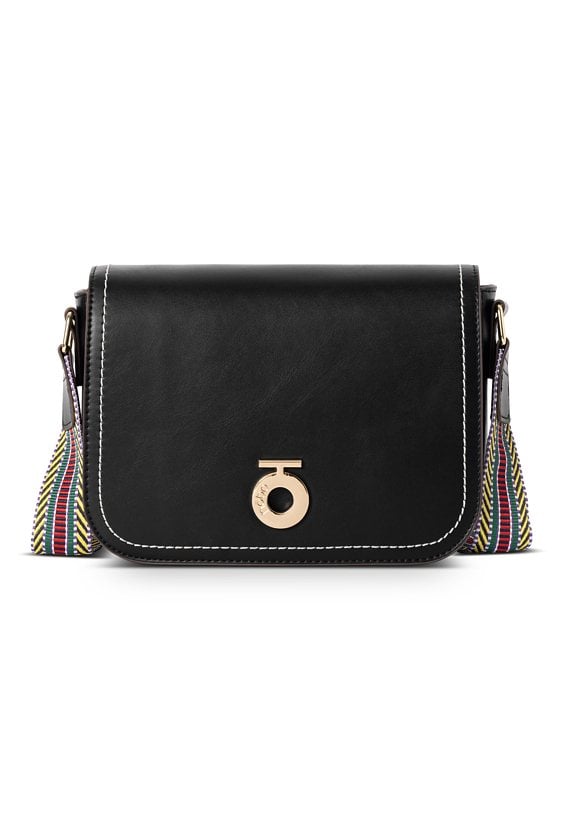 Prostokątna listonoszka Nobo z ozdobną taśmą