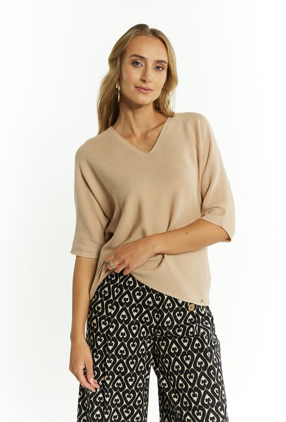 Sweter damski z domieszką wełny