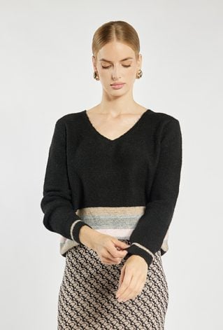 Klasyczny sweter z wiskozą