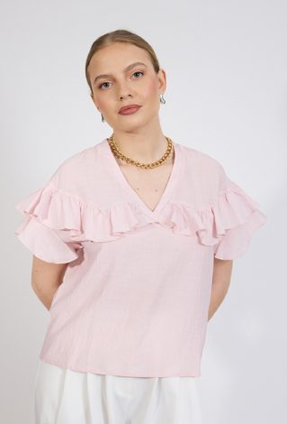 Bluzka damska z falbankami