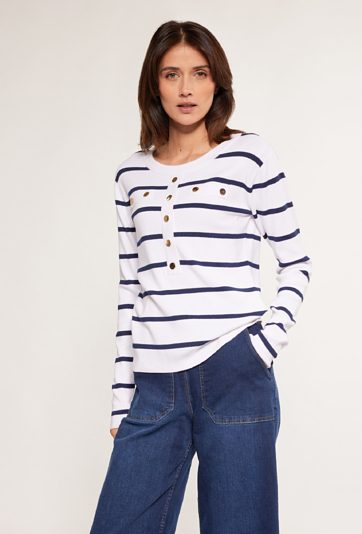 Sweter damski w paski