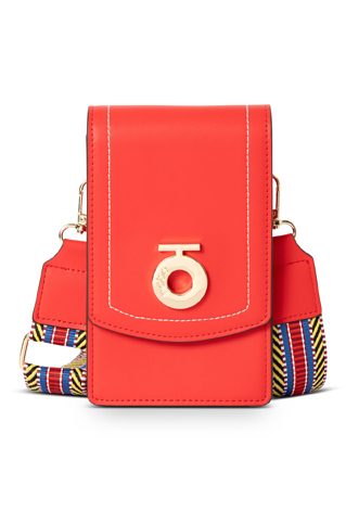 Listonoszka na telefon Nobo z ozdobną taśmą