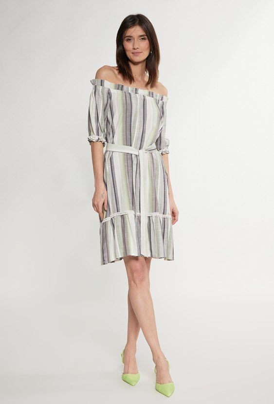 Wiskozowa sukienka w paski