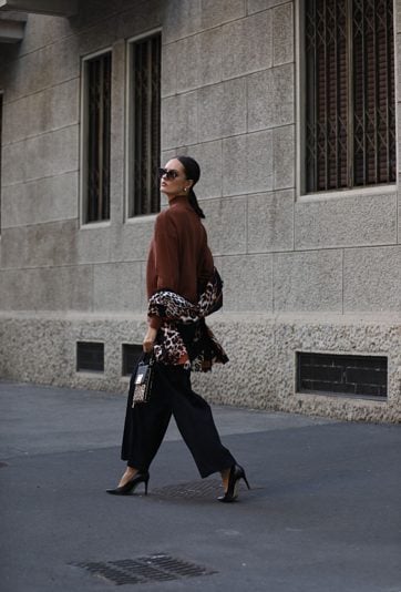 Szalik z panterkowym wzorem