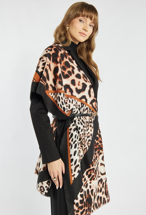 Szalik z panterkowym wzorem