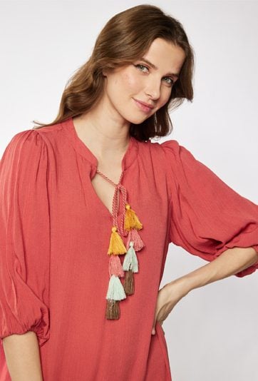 Sukienka mini w stylu boho