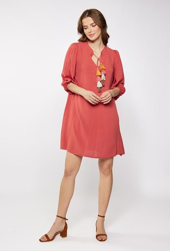 Sukienka mini w stylu boho