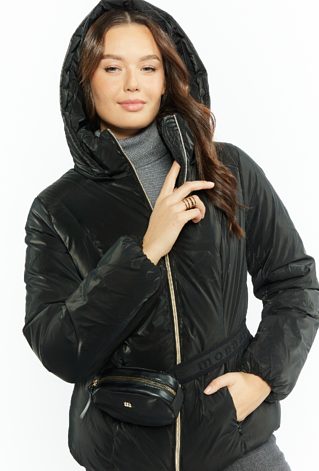 Kurtka damska z torbą typu nerka