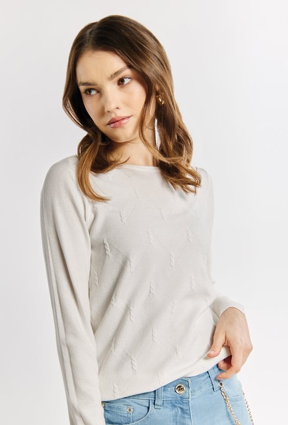 Wiskozowy sweter damski