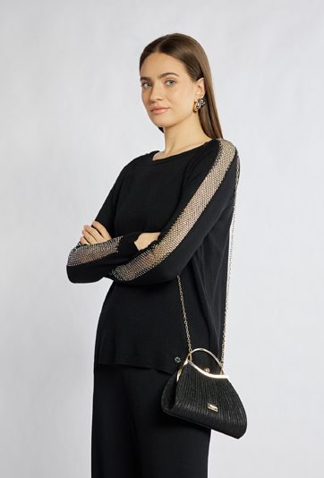 Wieczorowa torebka z połyskiem