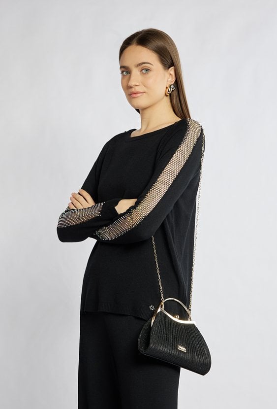 Wieczorowa torebka z połyskiem