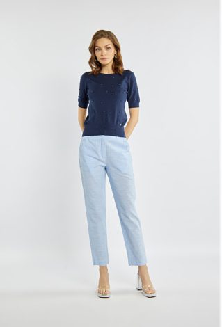 Sweter z koralikami