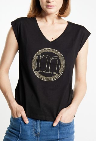 T-shirt damski z logo marki