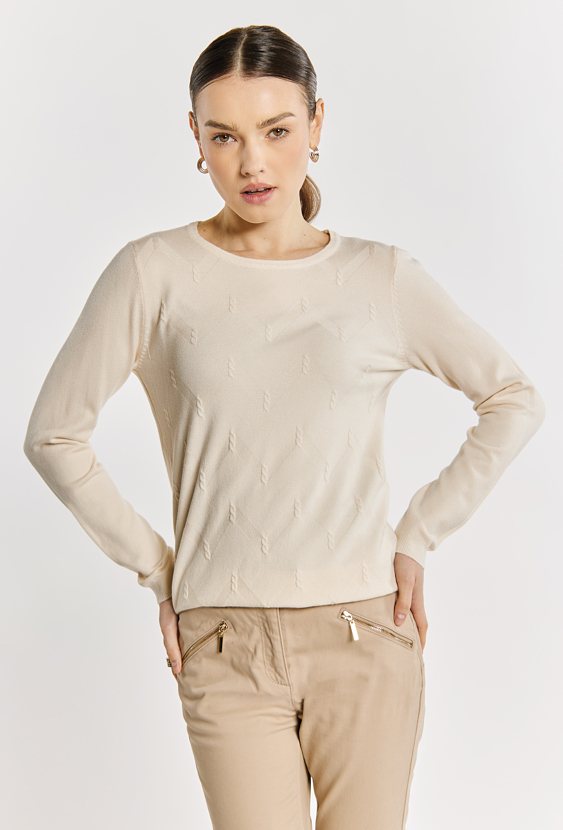Wiskozowy sweter damski