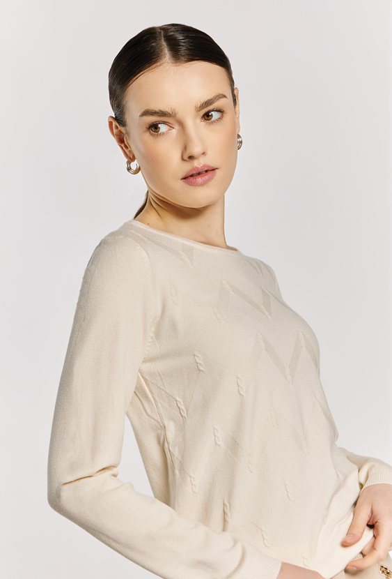 Wiskozowy sweter damski