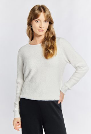 Sweter z połyskującą nicią