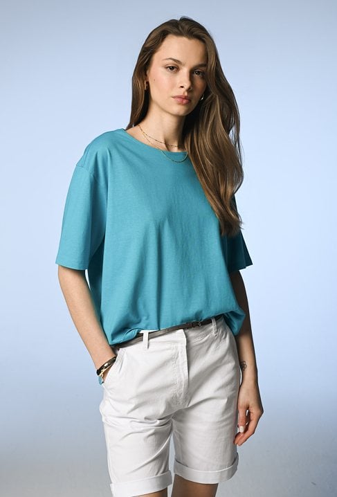 T-shirt z wiązaniem na plecach