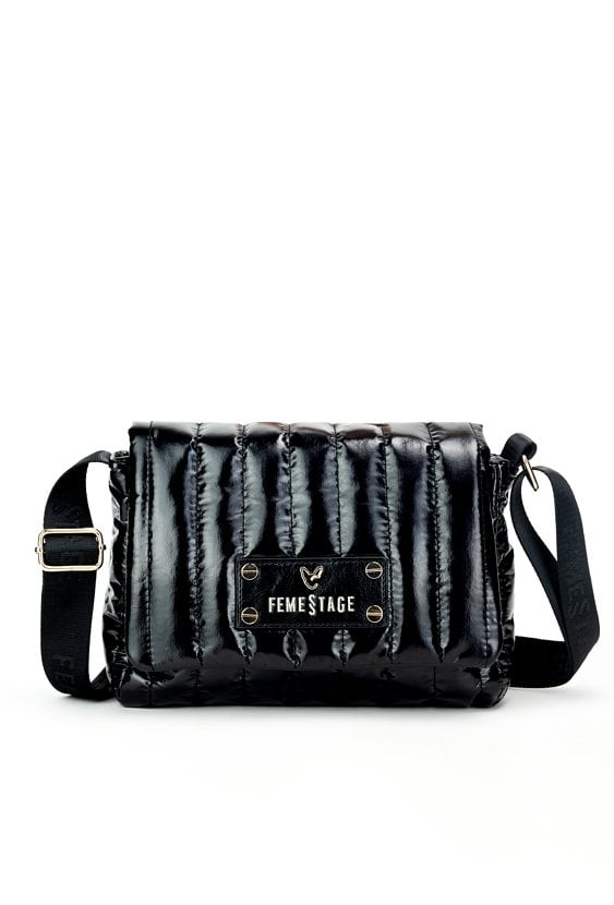 Torba damska z pionowym pikowaniem