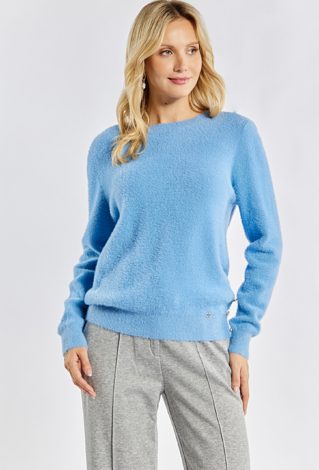 Sweter z połyskującą nicią