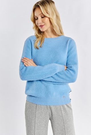 Sweter z połyskującą nicią