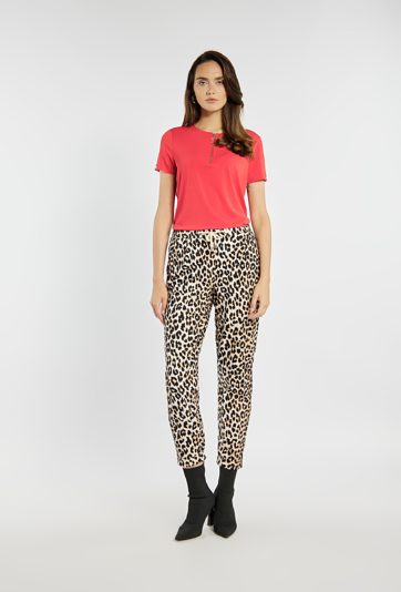 Spodnie w panterkowy wzór