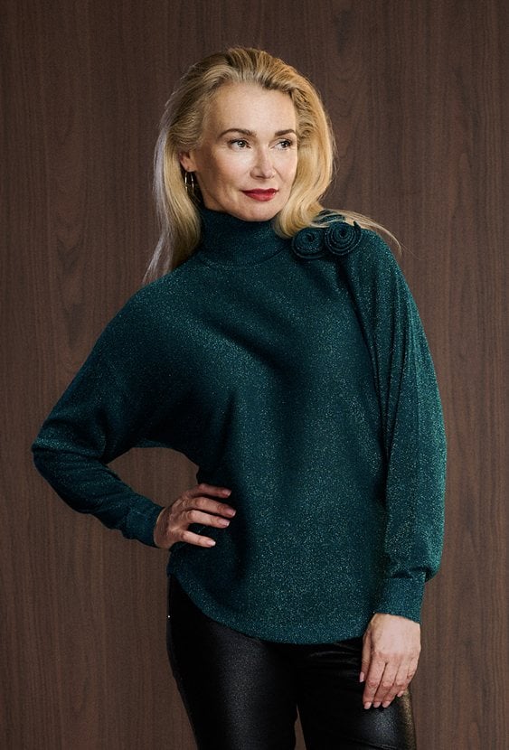 Sweter damski z różami 3D