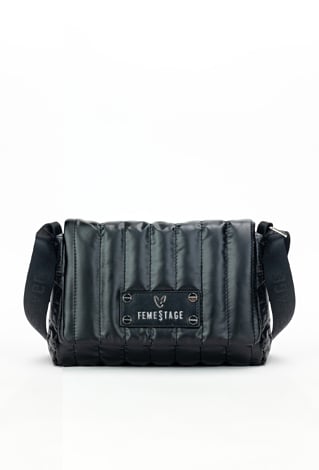 Torba damska z pionowym pikowaniem