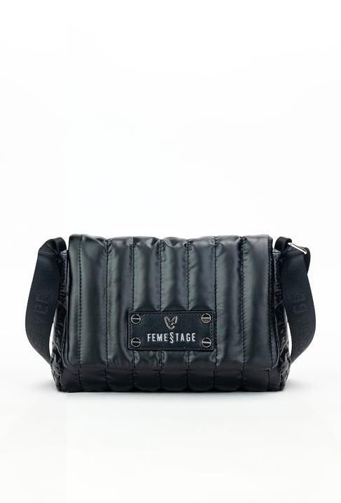 Torba damska z pionowym pikowaniem