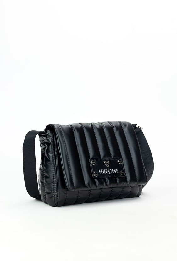 Torba damska z pionowym pikowaniem