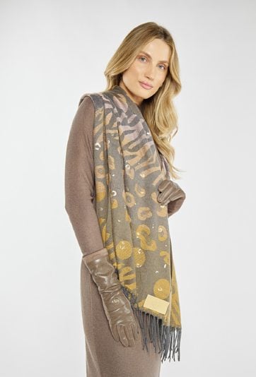 Szalik w ciekawy wzór