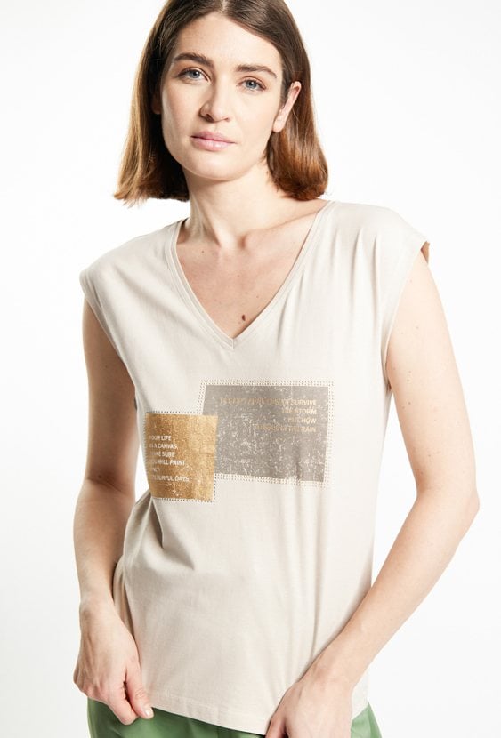 T-shirt damski z nadrukiem