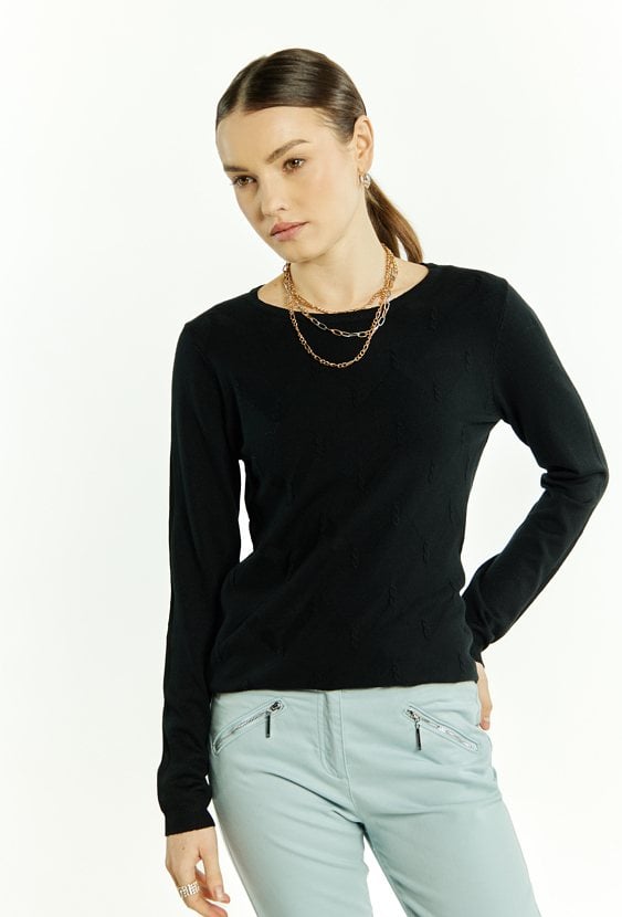 Wiskozowy sweter damski