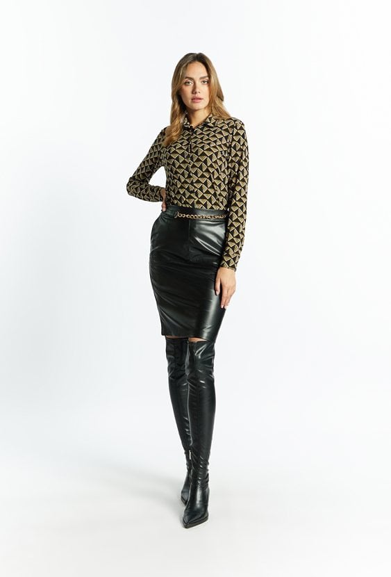 Wzorzysta koszula damska