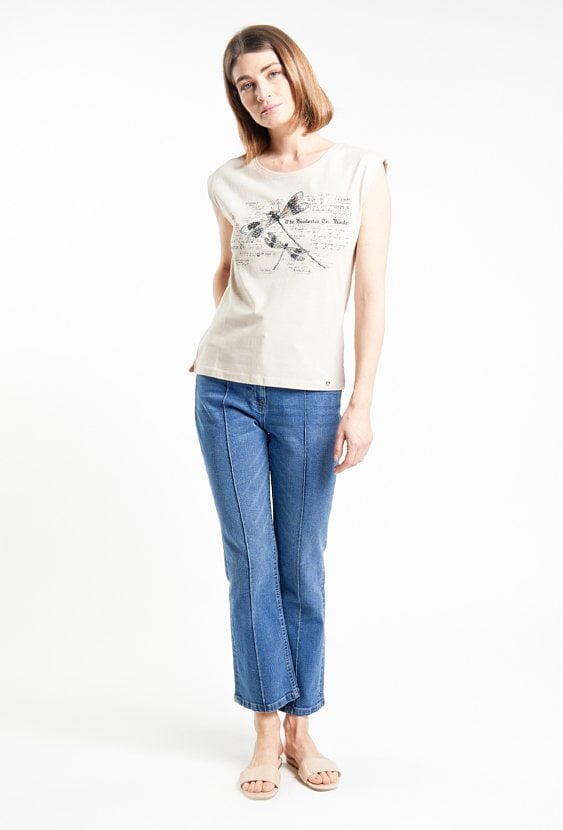 T-shirt damski z wzorem