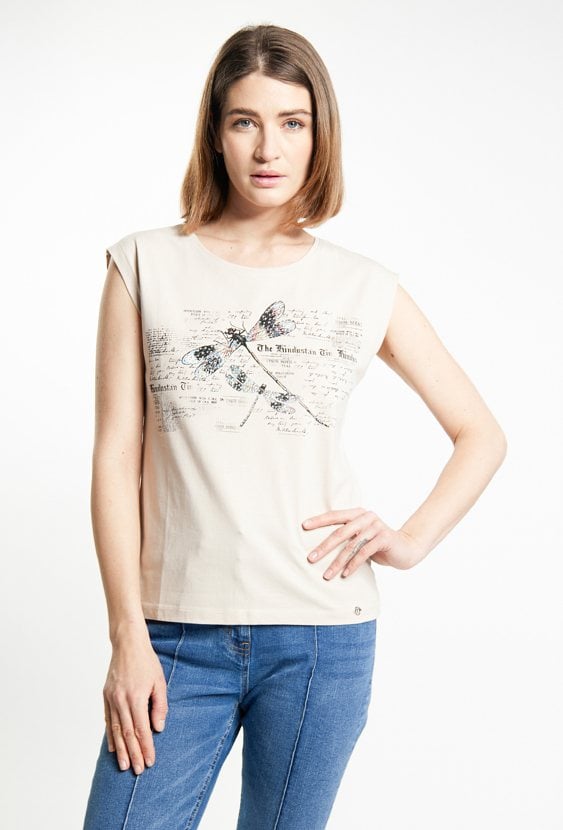 T-shirt damski z wzorem