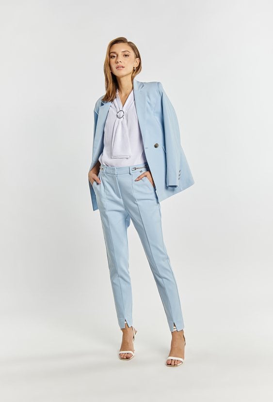 Spodnie damskie z łańcuszkami