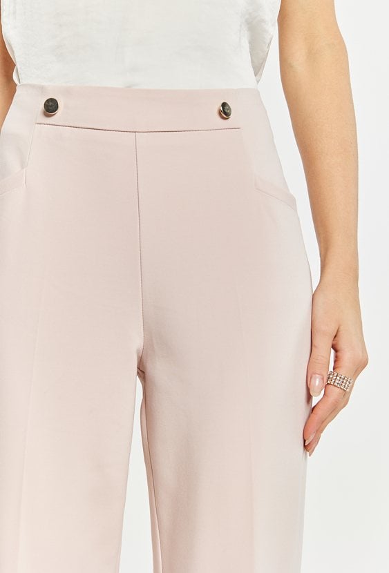 Spodnie damskie z ozdobnymi guzikami