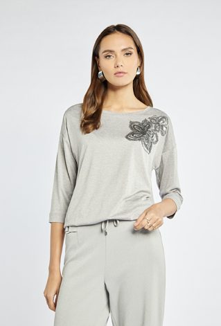 Bluzka z cekinowym wzorem