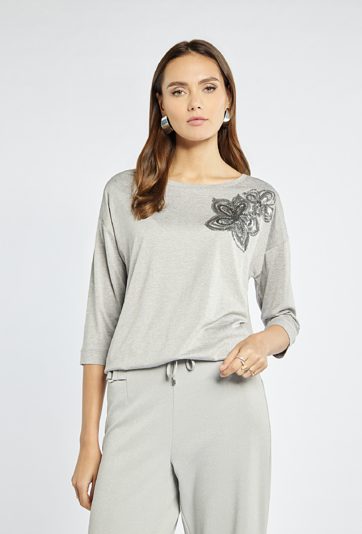 Bluzka z cekinowym wzorem